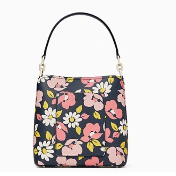 Kate Spade Darcy Small Bucket Bag Road Trip Floral Blue Multi - Picture 5 of 16